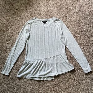 Vera Wang Long Sleeve Baby Doll Style Top | XS